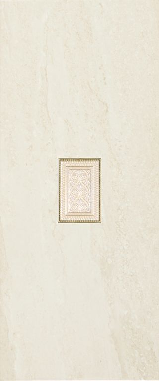 Декоративные элементы Argenta Daino Megara, цвет бежевый, поверхность глянцевая, прямоугольник, 250x600