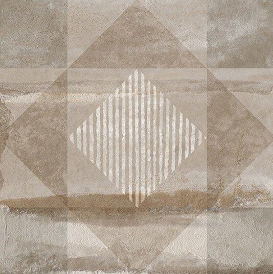 Декоративные элементы Gaya Fores Brooklyn Deco Greige, цвет коричневый, поверхность матовая, квадрат, 331x331