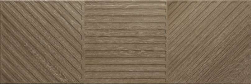 Керамическая плитка Baldocer Ducale Badet Hena, цвет коричневый, поверхность полированная рельефная, прямоугольник, 400x1200