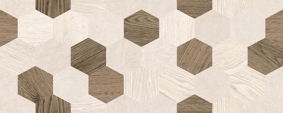 Декоративные элементы Laparet Betonhome Бежевый Мозаика, цвет коричневый бежевый, поверхность матовая, прямоугольник, 200x500