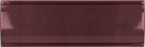 Керамическая плитка Equipe Vibe Out Gooseberry 28753, цвет бордовый, поверхность глянцевая, прямоугольник, 65x200