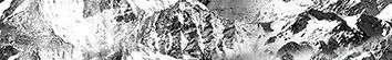 Бордюры Муза-Керамика Himalayas B300D255, цвет чёрно-белый, поверхность глянцевая, прямоугольник, 45x300