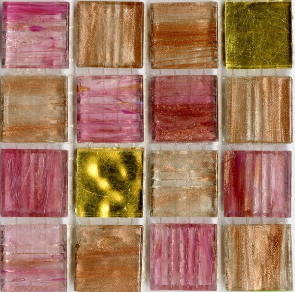Мозаика JNJ Mosaic Интерьерные Cмеси 200x200 V-JG8060 Golden Rose, цвет разноцветный, поверхность глянцевая, квадрат, 200x200