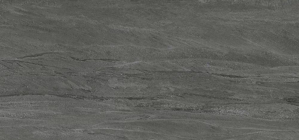 Широкоформатный керамогранит Neolith Fusion Aspen Grey Silk 6mm, цвет чёрный, поверхность матовая, прямоугольник, 1500x3200