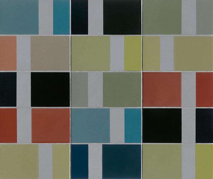 Керамогранит Mutina Diarama Grey Chroma Hjd17, цвет разноцветный, поверхность глазурованная, прямоугольник, 94x187