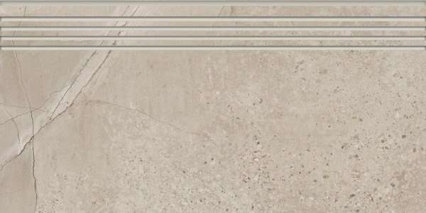 Ступени Kerranova Marble Trend K-1005/SR/st01, цвет серый, поверхность структурированная, прямоугольник, 294x600