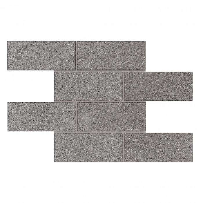 Мозаика Estima Luna Grey LN02/TE02 Bricks Big Неполированный 28,6x35 36776, цвет серый, поверхность матовая, прямоугольник, 286x350