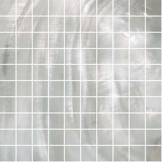 Мозаика Roberto Cavalli Bright Pearl Mos. Silver Rett. 531238, цвет серый, поверхность матовая, квадрат, 300x300