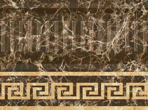 Бордюры Керлайф Marmo Marron Zocalo, цвет коричневый, поверхность глянцевая, прямоугольник, 150x201