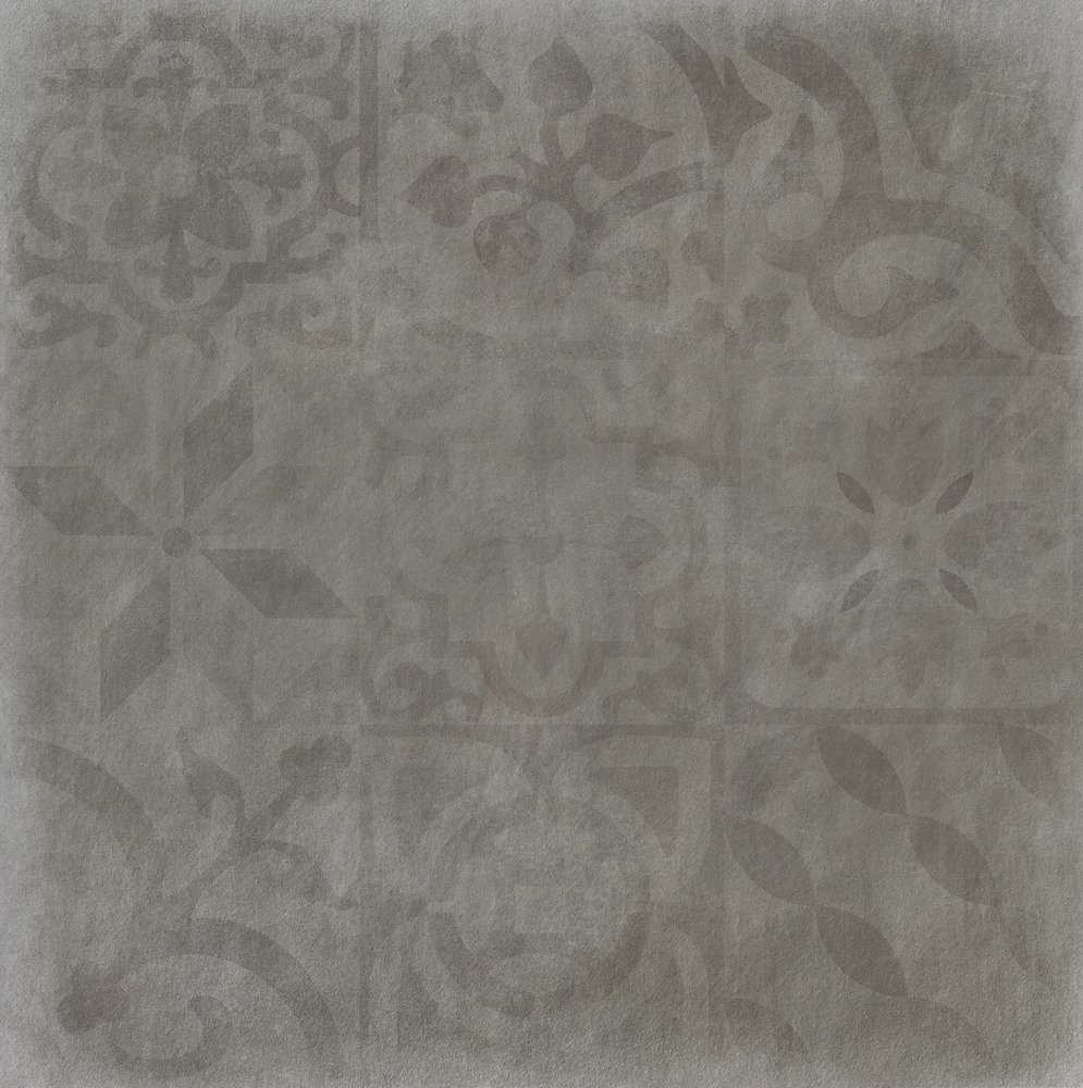 Декоративные элементы Love Tiles Ground Offshore Grey, цвет серый, поверхность глазурованная, квадрат, 600x600