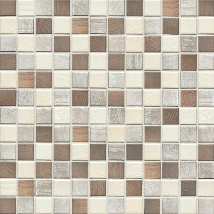 Мозаика Jasba Senja Pure Wood Mix 3305H, цвет разноцветный, поверхность матовая, квадрат, 316x316