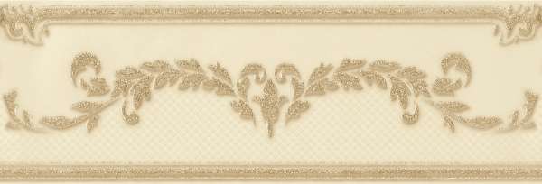 Бордюры Gracia Ceramica Visconti Beige Border 03, цвет коричневый бежевый, поверхность глянцевая, прямоугольник, 85x250