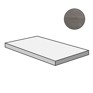 Ступени Terratinta Betonwood Clay TTBW03GCL, цвет серый, поверхность матовая, прямоугольник с капиносом, 340x900