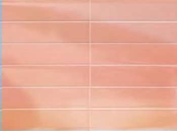 Керамическая плитка Ornamenta Manufatto Cantaloupe Liscio Luster MAN730CALL, цвет розовый, поверхность глянцевая, кабанчик, 75x300
