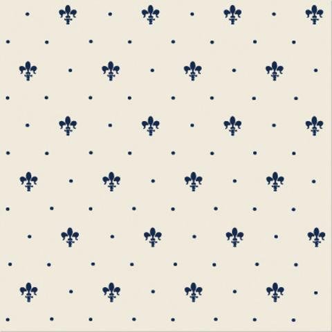 Керамическая плитка Petracers Giglio blu su Panna, цвет розовый, поверхность матовая, квадрат, 200x200