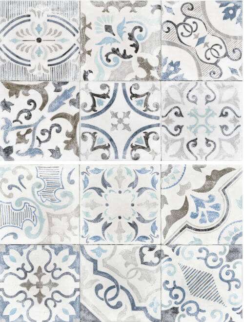 Декоративные элементы Ragno Craft Decor Liberty Grigio (bianco, grigio, blu) R2YH, цвет серый, поверхность матовая, прямоугольник, 250x380