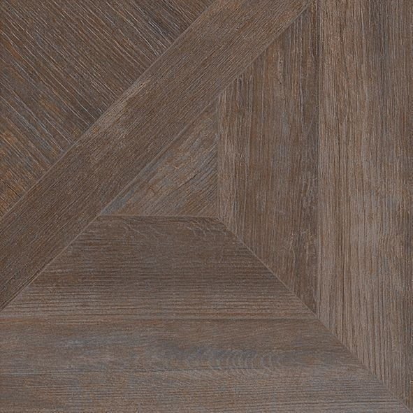 Керамогранит Petracers Rinascimento Intarsio Mogano Nat Rett, цвет коричневый, поверхность матовая, квадрат, 500x500
