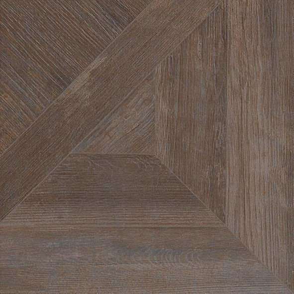 Керамогранит Petracers Rinascimento Intarsio Mogano Nat Rett, цвет коричневый, поверхность матовая, квадрат, 500x500
