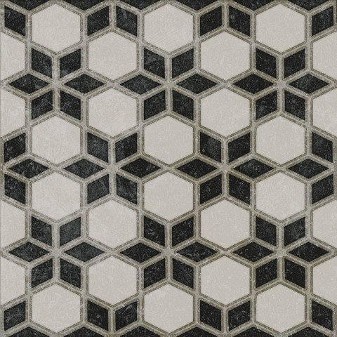 Декоративные элементы Kerama Marazzi Фреджио 4 черно-белый VT\A297\SG1544N, цвет чёрно-белый, поверхность матовая, квадрат, 200x200