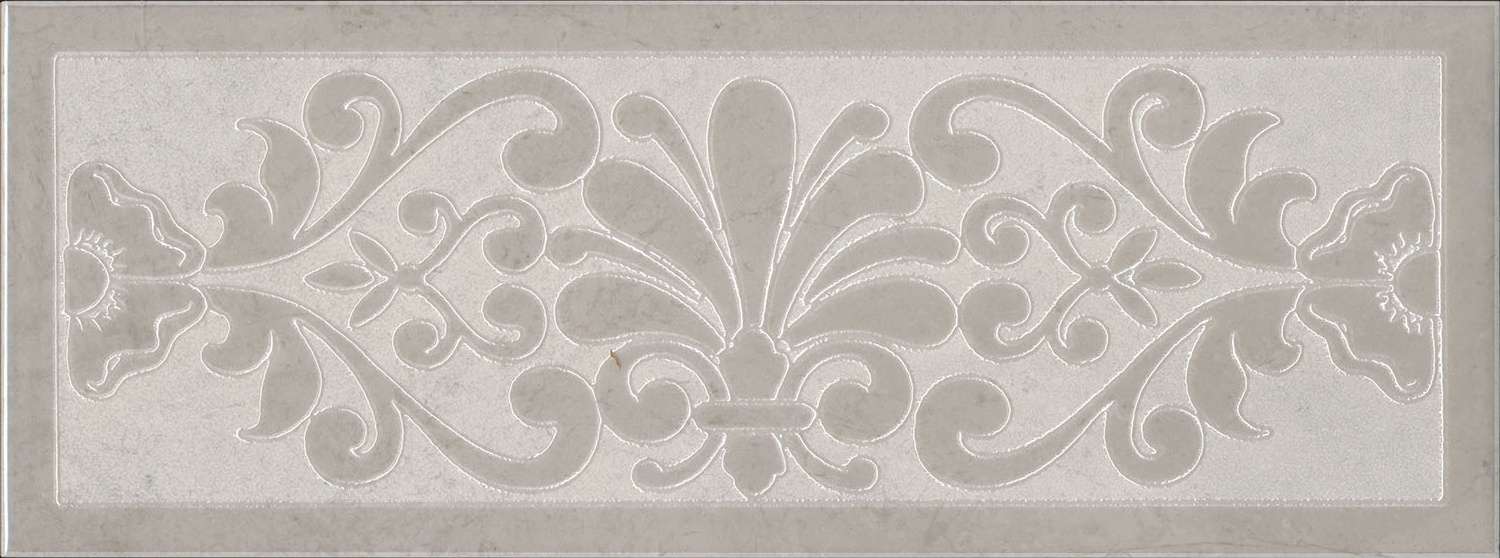 Декоративные элементы Kerama Marazzi Монсанту 2 серый светлый HGD\B503\15147, цвет серый, поверхность глянцевая, прямоугольник, 150x400