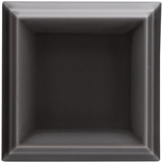 Керамическая плитка Adex ADST1083 Liso Framed Volcanico, цвет чёрный тёмный, поверхность глянцевая, квадрат, 73x73
