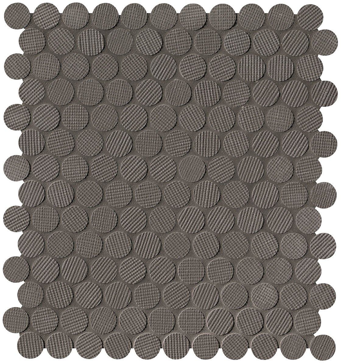 Мозаика Fap Milano&Wall Moka Round Mosaico fNVT, цвет коричневый, поверхность матовая, квадрат, 295x325