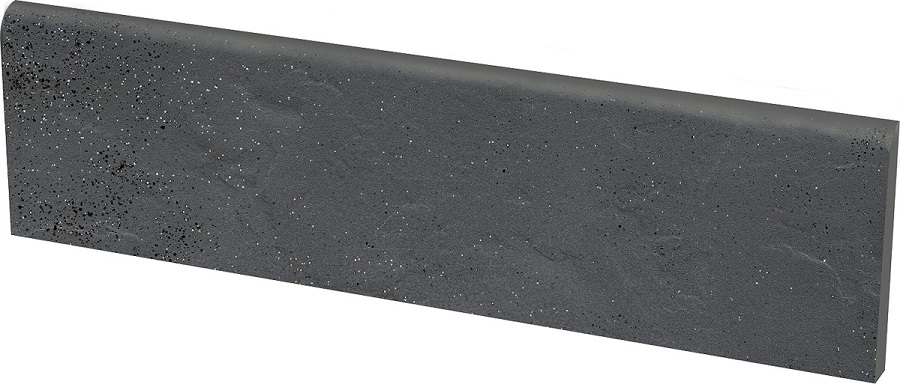 Клинкер Paradyz Semir Grafit Цоколь, цвет серый тёмный, поверхность матовая, прямоугольник, 81x300