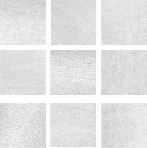 Керамическая плитка Wow Denim White 117399, цвет белый, поверхность матовая, квадрат, 138x138