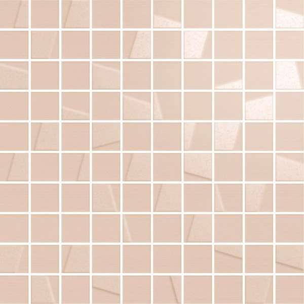 Мозаика Italon Element Silk Quarzo Mosaico 600110000784, цвет розовый, поверхность матовая, квадрат, 305x305
