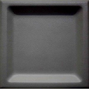 Керамическая плитка Wow Essential Inset Black Matt 105137, цвет чёрный, поверхность матовая, квадрат, 125x125