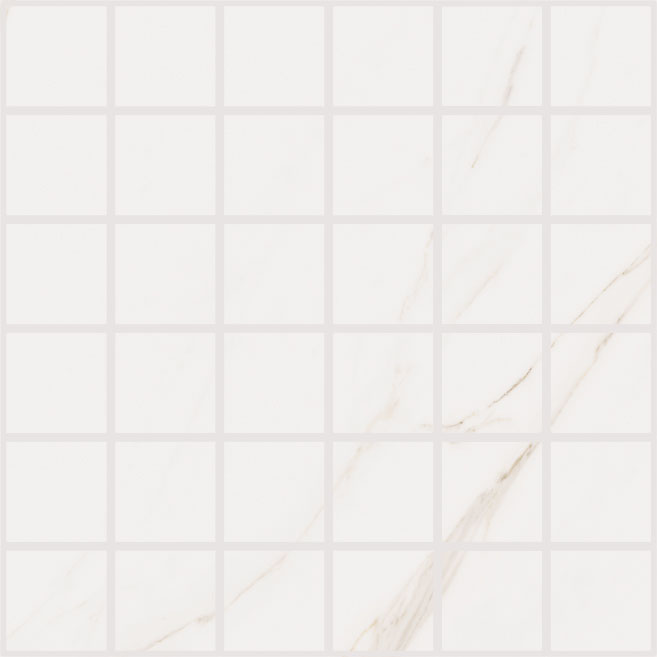 Мозаика Cerdomus Omnia Mosaico Calacatta Matt 89719, цвет бежевый, поверхность матовая, квадрат, 300x300