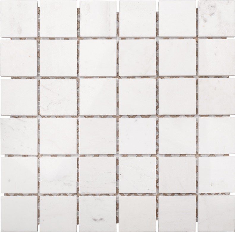 Мозаика Starmosaic Wild Stone MwP, цвет белый, поверхность полированная, квадрат, 305x305