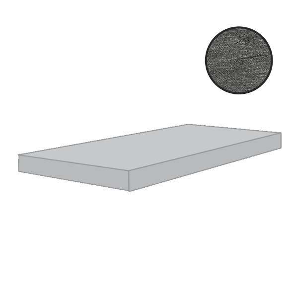 Ступени Floor Gres Airtech Basel Grey Nat Gr.Sx 761057, цвет серый тёмный, поверхность матовая натуральная, прямоугольник, 330x1200