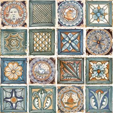 Декоративные элементы Del Conca Corti Di Canepa Signorie A, цвет разноцветный, поверхность глянцевая, квадрат, 200x200