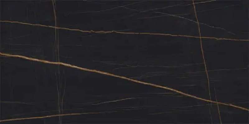Широкоформатный керамогранит Urbatek Nylo Noir Polished C 100271963C, цвет чёрный, поверхность полированная, прямоугольник, 1200x2500