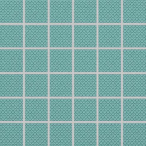 Мозаика Rako Pool GRS05667 (5x5), цвет бирюзовый, поверхность структурированная, квадрат, 300x300