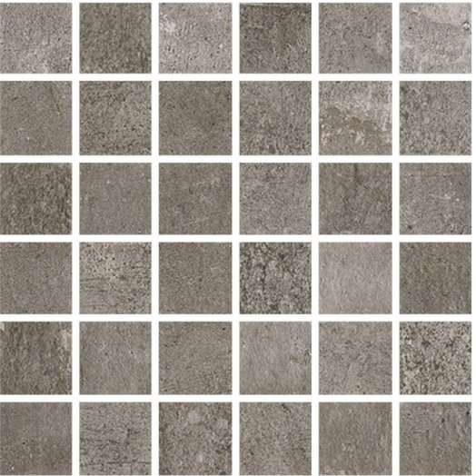 Мозаика Dom Approach Grey Mix, цвет серый, поверхность матовая, квадрат, 333x333