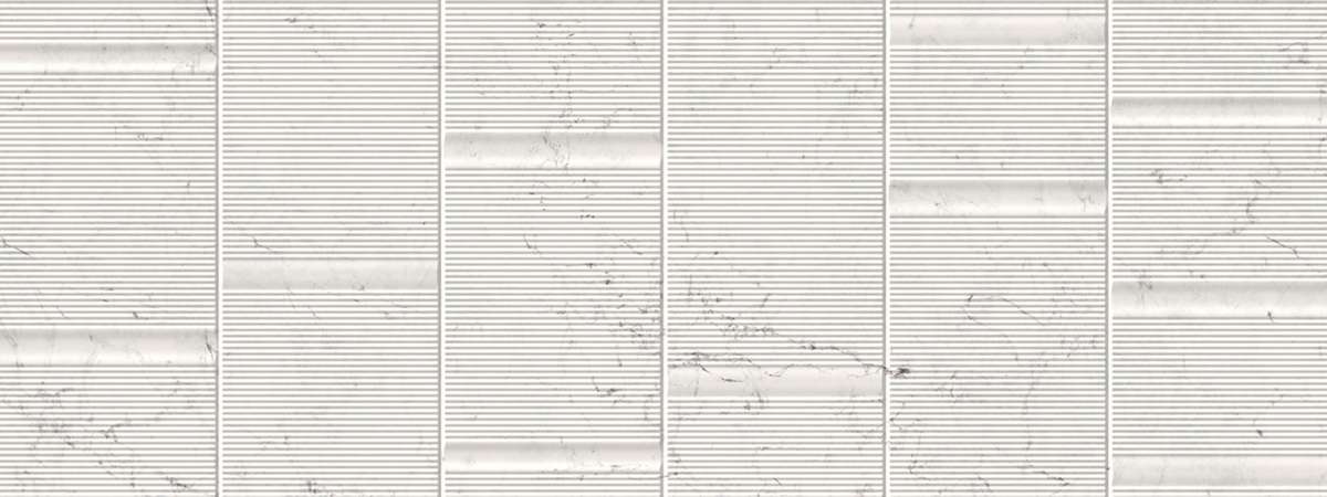 Керамическая плитка Porcelanosa Fontana Matt Brooklyn 100330275, цвет белый, поверхность матовая 3d (объёмная), прямоугольник, 450x1200