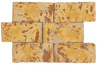 Керамическая плитка Arkadia Palatium I Profeti, цвет жёлтый, поверхность матовая, прямоугольник, 100x200