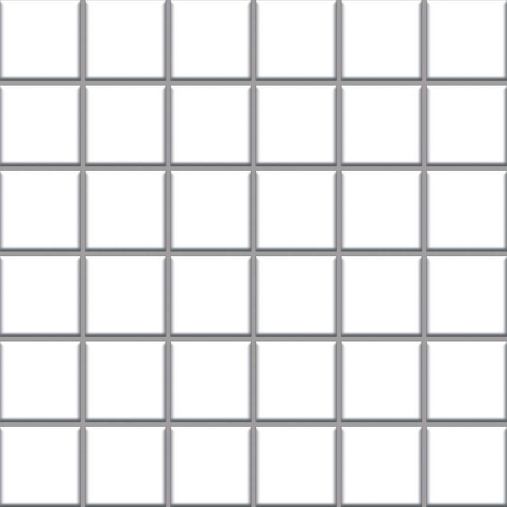 Мозаика Paradyz Altea Bianco Mozaika (4,8x4,8), цвет белый, поверхность матовая, квадрат, 298x298