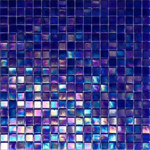 Мозаика Alma Mosaic Flicker NE26, цвет фиолетовый, поверхность глянцевая, квадрат, 150x150
