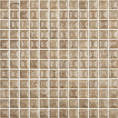 Мозаика Vidrepur Stones № 4100B, цвет коричневый, поверхность матовая, квадрат, 317x317