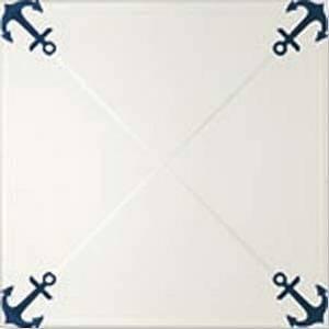 Керамическая плитка Maritima Maritima Suelo Anclas Azul, цвет белый синий, поверхность глянцевая, квадрат, 316x316