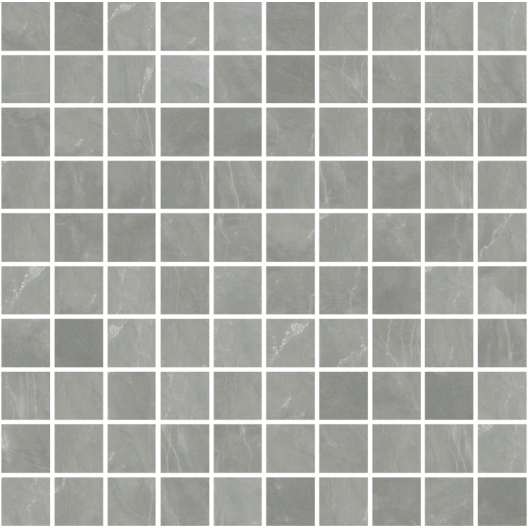Мозаика Cerim Timeless Mosaico Amani Grey Luc 747407, цвет серый, поверхность полированная, квадрат, 300x300