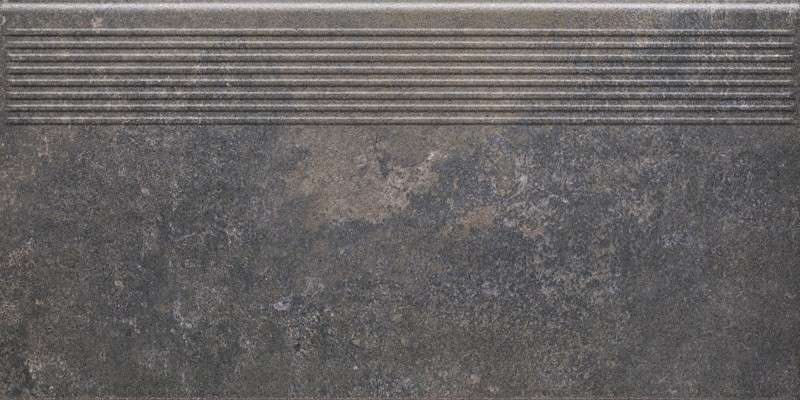 Ступени Paradyz Viano Antracite Stopnica Prosta, цвет серый, поверхность матовая, прямоугольник, 300x600
