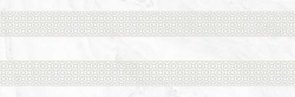 Декоративные элементы Gracia Ceramica Constance Grey Light Decor 01, цвет белый серый, поверхность глянцевая, прямоугольник, 300x900