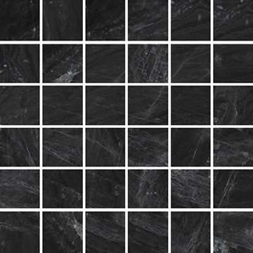 Мозаика Serenissima Gemme Mosaico Tess. Black Mirror (5X5) 1059854, цвет чёрный, поверхность матовая, квадрат, 300x300