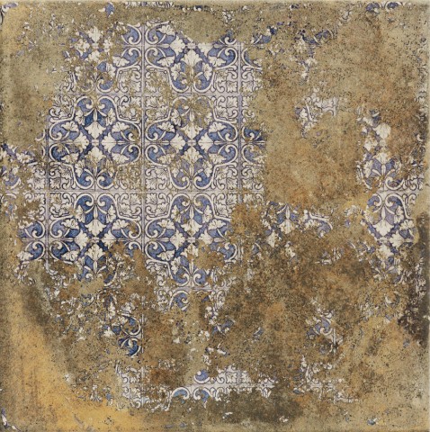 Декоративные элементы Realonda Antigua Deco Terra, цвет коричневый, поверхность матовая, квадрат, 330x330