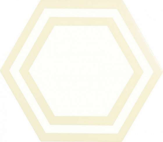 Керамическая плитка Adex ADPV9017 Pavimento Hexagono Deco Bone, цвет бежевый, поверхность матовая, шестиугольник, 200x230