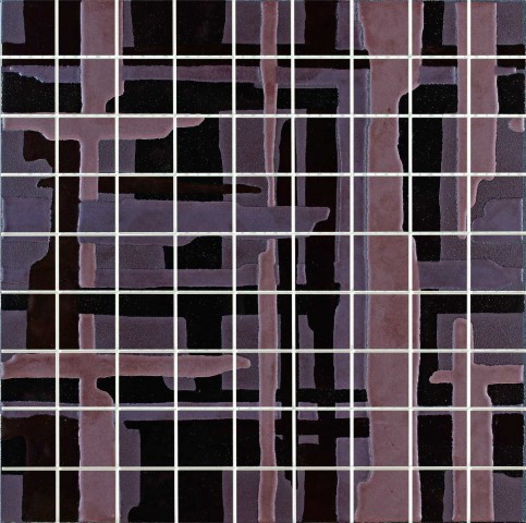 Мозаика Marazzi Italy Mineral Decoro M0MQ, цвет фиолетовый, поверхность матовая, квадрат, 375x375
